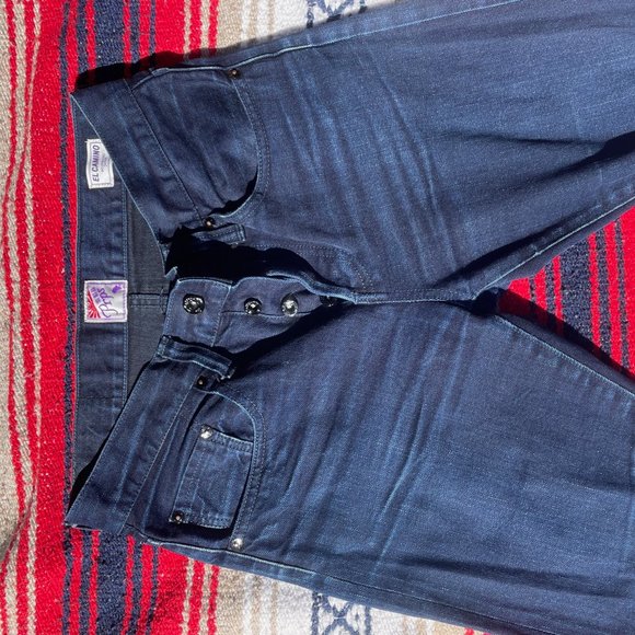 PRPS FOR SELF EDGE EL CAMINO NATURAL INDIGO/BLACK JEAN - SLIM CLASSIC - Picture 4 of 8